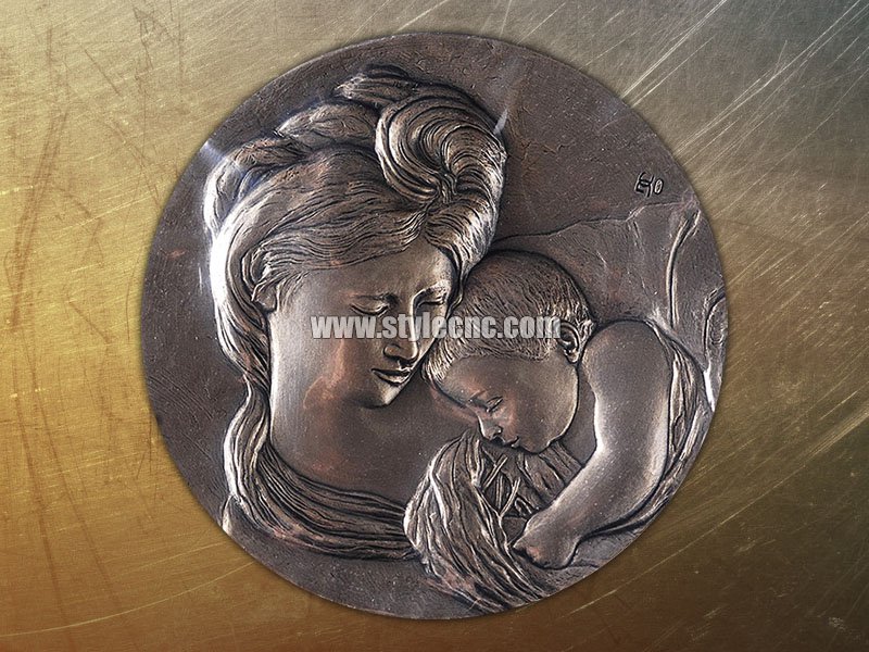 數控金屬雕刻機樣品