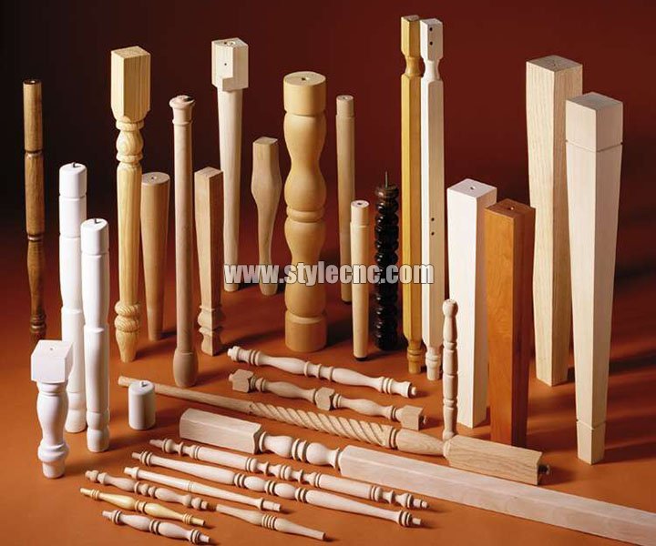 數控木工車削和雕刻樣品
