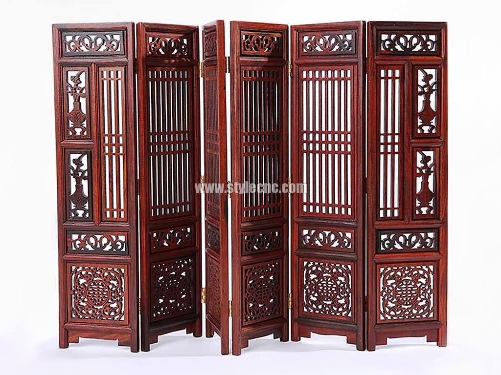 木屏風鏤空雕刻項目