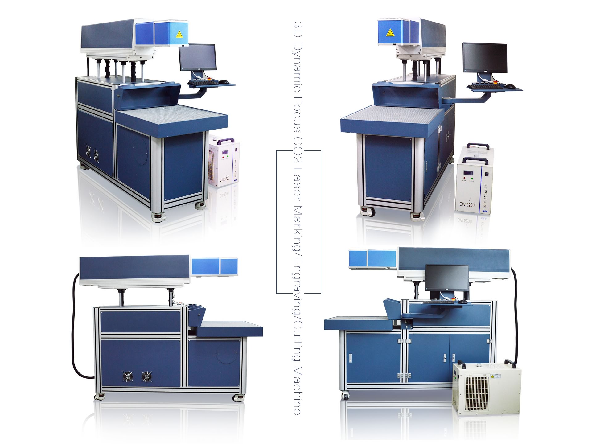 3D動態焦點 CO2 激光打標/雕刻/切割機 200W 高功率射頻激光管 3D動態焦點 CO2 激光打標/雕刻/切割機 200W 高功率射頻激光管