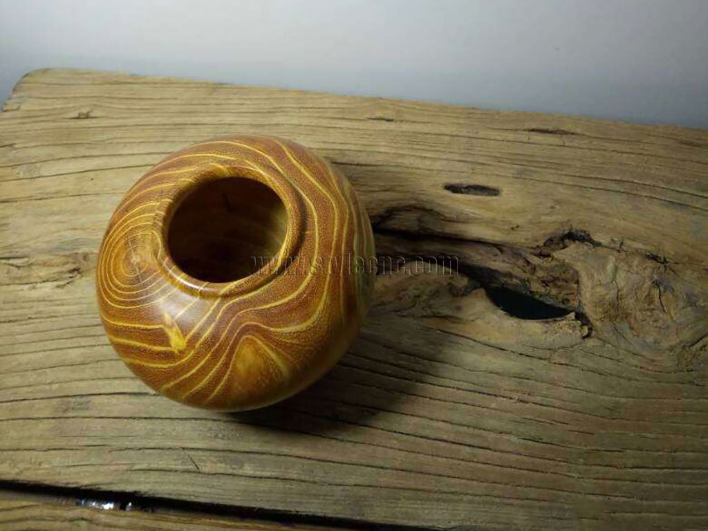 數控木工車床加工柘木罐項目