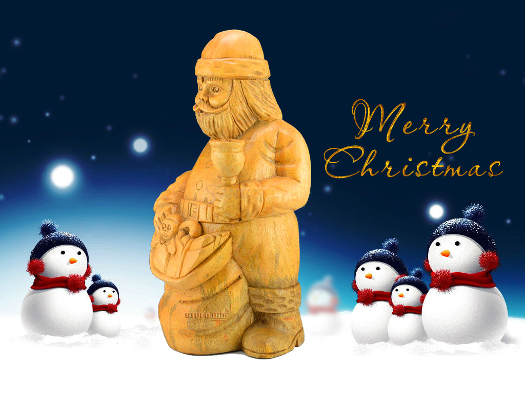 3DWood數控雕刻機2018年圣誕節圣誕老人雕刻項目