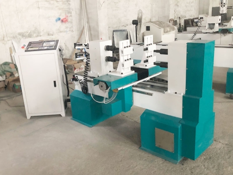 小型數控木工車床，雙車床