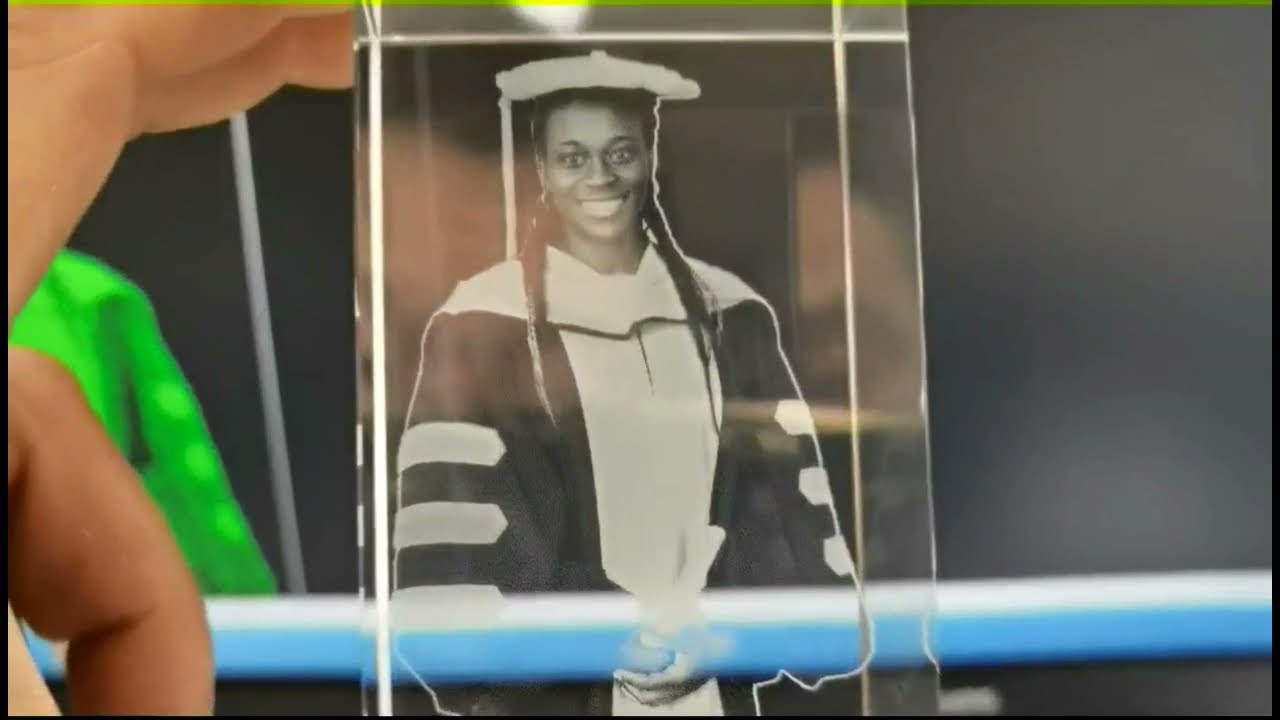 3D內部激光雕刻個性化水晶禮品和工藝品