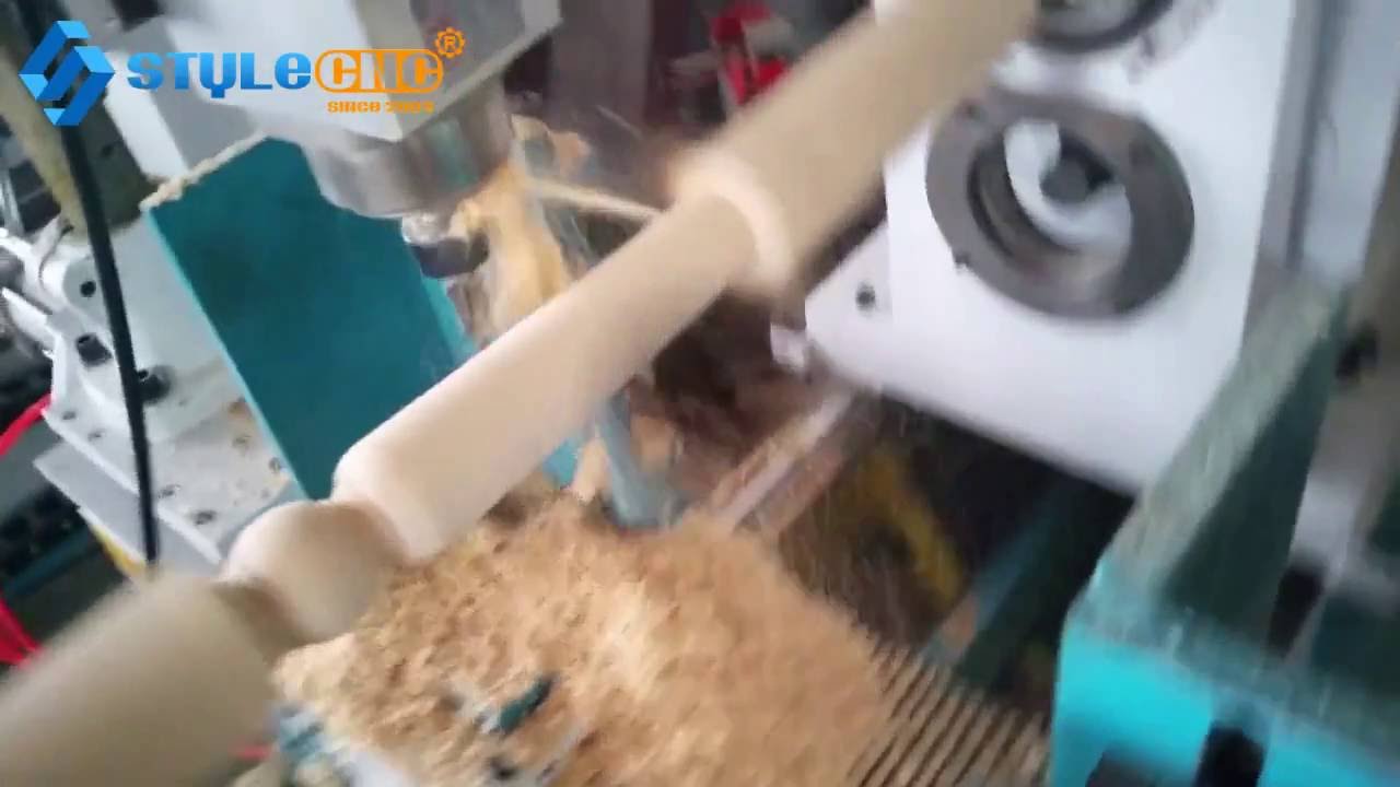 數控木工車床加工樓梯立柱項目