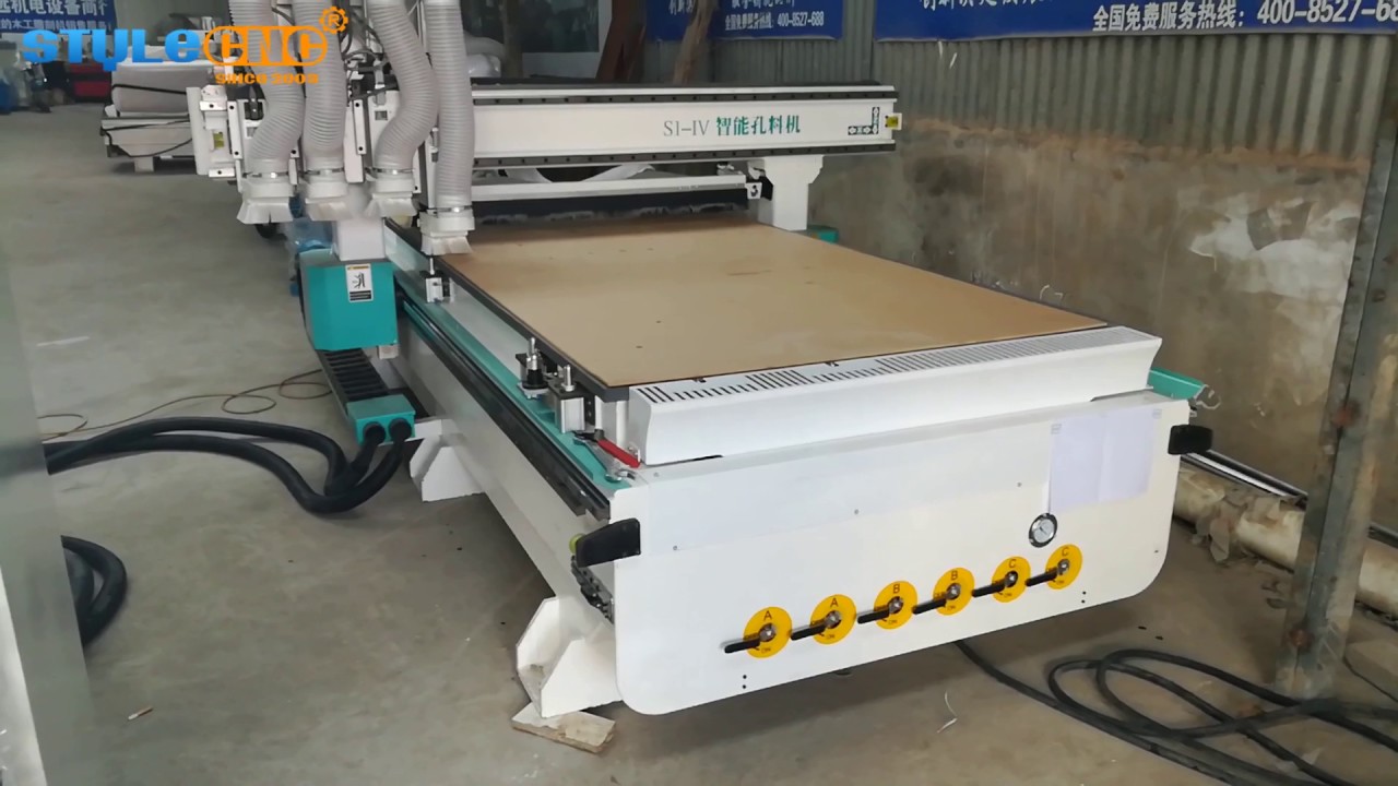 ATC木工數控雕刻機帶氣動換刀裝置