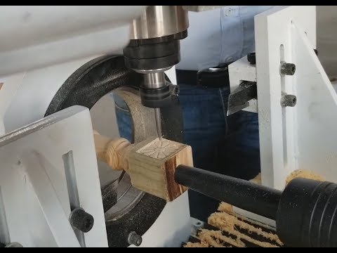 STL2530 數控木工車床，帶四軸主軸