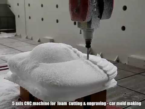 五軸數控銑刨機切割泡沫3D汽車模具 五軸數控銑刨機切割泡沫3D汽車模具